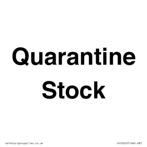 IV12245: Quarantine Stock
