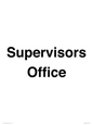 IV12249: Supervisor's Office Sign