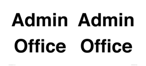 IV12255: Admin Office
