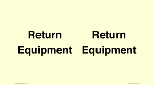 IV12270: Return Equipment Sign