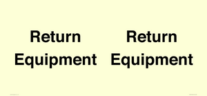 IV12270: Return Equipment Sign