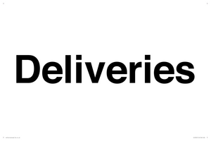 IV12341: Deliveries Sign