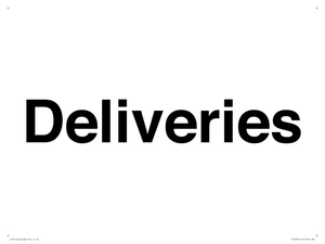 IV12341: Deliveries Sign