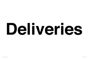 IV12341: Deliveries Sign