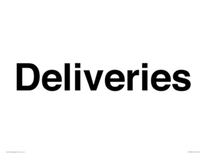 IV12341: Deliveries Sign