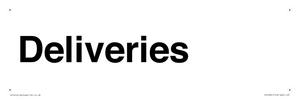 IV12341: Deliveries Sign