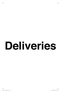 IV12341: Deliveries Sign