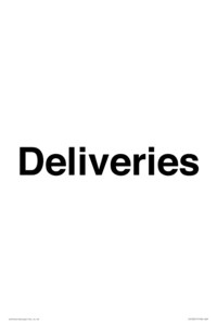 IV12341: Deliveries Sign