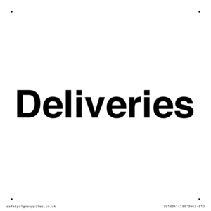 IV12341: Deliveries Sign