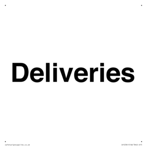 IV12341: Deliveries Sign