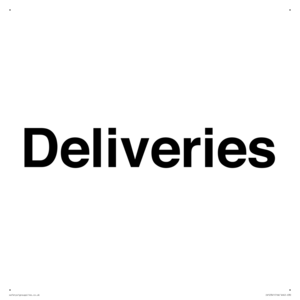 IV12341: Deliveries Sign