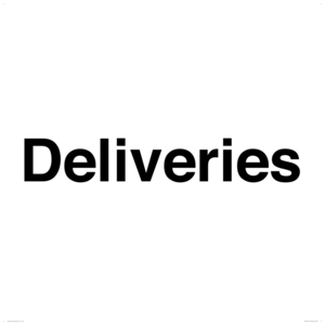IV12341: Deliveries Sign