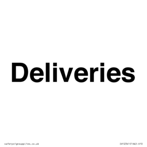 IV12341: Deliveries Sign