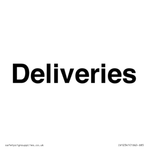 IV12341: Deliveries Sign