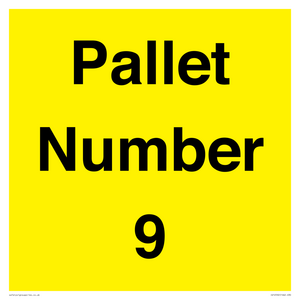 IV12592: Pallet Number 9