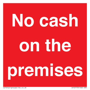 IV12773: No cash on the premises