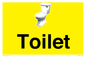 IV14225: Toilet Sign Dementia Friendly Yellow