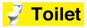 IV14225: Toilet Sign Dementia Friendly Yellow