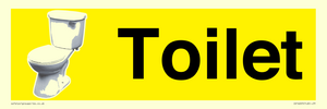 IV14225: Toilet Sign Dementia Friendly Yellow