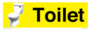 IV14225: Toilet Sign Dementia Friendly Yellow