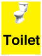 IV14225: Toilet Sign Dementia Friendly Yellow