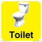 IV14225: Toilet Sign Dementia Friendly Yellow