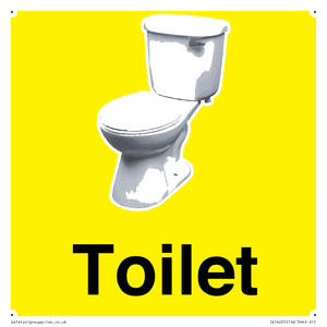 IV14225: Toilet Sign Dementia Friendly Yellow