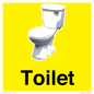 IV14225: Toilet Sign Dementia Friendly Yellow