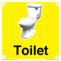 IV14225: Toilet Sign Dementia Friendly Yellow