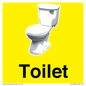 IV14225: Toilet Sign Dementia Friendly Yellow