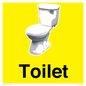 IV14225: Toilet Sign Dementia Friendly Yellow