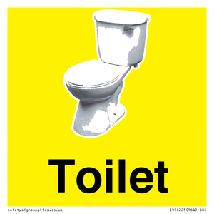 IV14225: Toilet Sign Dementia Friendly Yellow