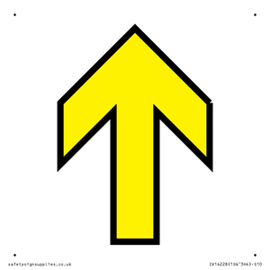 IV14228: Yellow Up Arrow Black Border