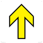 IV14228: Yellow Up Arrow Black Border