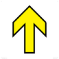 IV14228: Yellow Up Arrow Black Border