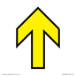 IV14228: Yellow Up Arrow Black Border