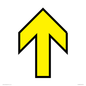 IV14228: Yellow Up Arrow Black Border