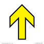 IV14228: Yellow Up Arrow Black Border