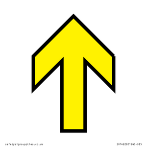 IV14228: Yellow Up Arrow Black Border