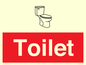 IV14238: Toilet Sign Dementia Friendly Red