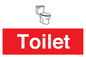 IV14238: Toilet Sign Dementia Friendly Red