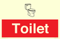 IV14238: Toilet Sign Dementia Friendly Red