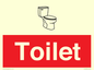IV14238: Toilet Sign Dementia Friendly Red