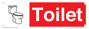 IV14238: Toilet Sign Dementia Friendly Red