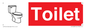 IV14238: Toilet Sign Dementia Friendly Red