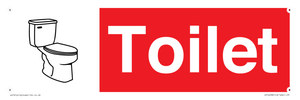 IV14238: Toilet Sign Dementia Friendly Red