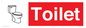 IV14238: Toilet Sign Dementia Friendly Red