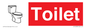 IV14238: Toilet Sign Dementia Friendly Red