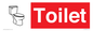 IV14238: Toilet Sign Dementia Friendly Red