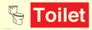 IV14238: Toilet Sign Dementia Friendly Red